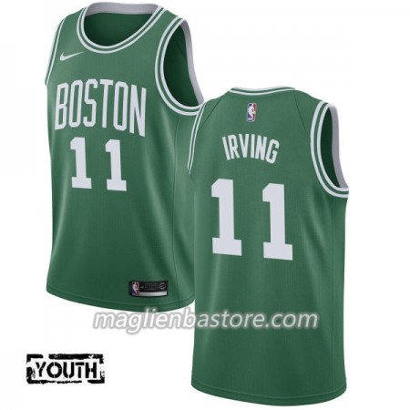 Maglia NBA Boston Celtics Kyrie Irving 11 Nike 2017-18 Verde Swingman - Bambino